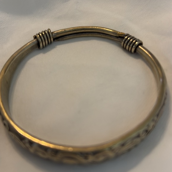 Elegant Antiqued Brass Chinese Repose Bracelet Size 7 3/4” - Picture 7 of 10